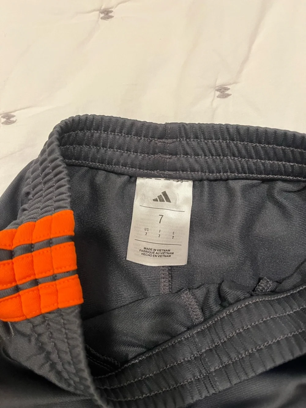Adidas Boys Size 7 Orange Fleece Pullover & Track Pants 2-Piece Set